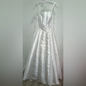Charming White Formal Gown Or Informal Wedding Dress.